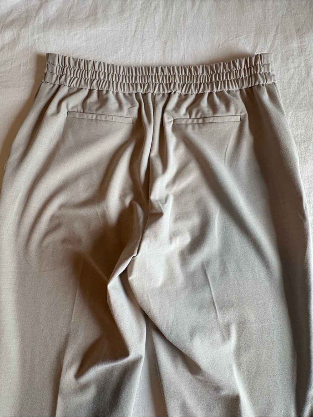 Rachel Zoe Beige Elastic-Waist Dress Pants - Picture 8 of 10